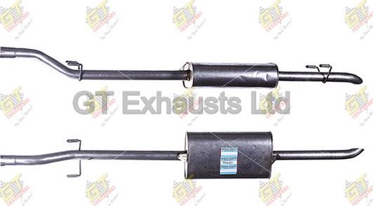 GT Exhausts GMZ430 - Середній глушник вихлопних газів autocars.com.ua