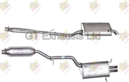 GT Exhausts GMZ433 - Глушник вихлопних газів кінцевий autocars.com.ua