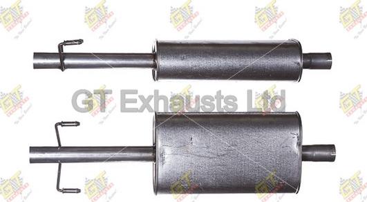 GT Exhausts GMZ462 - Середній глушник вихлопних газів autocars.com.ua