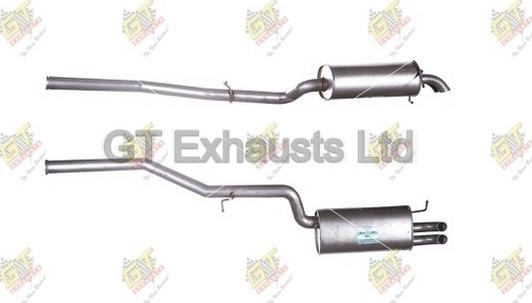 GT Exhausts GMZ471 - Глушник вихлопних газів кінцевий autocars.com.ua