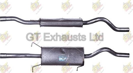 GT Exhausts GMZ526 - Средний глушитель выхлопных газов autodnr.net