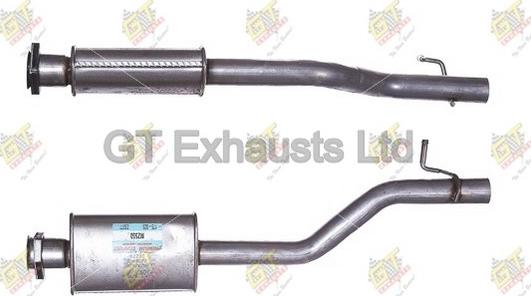 GT Exhausts GMZ550 - Середній глушник вихлопних газів autocars.com.ua