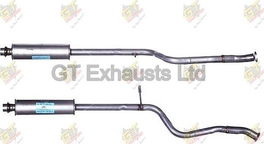 GT Exhausts GPG221 - Середній глушник вихлопних газів autocars.com.ua