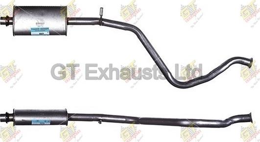 GT Exhausts GPG408 - Середній глушник вихлопних газів autocars.com.ua