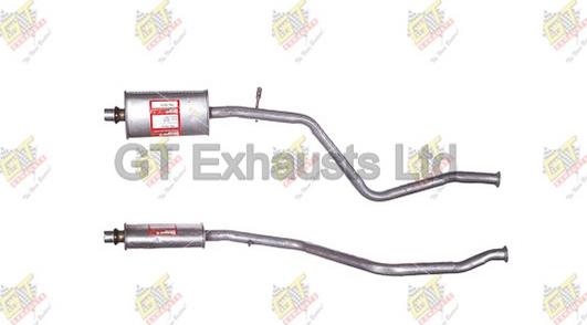 GT Exhausts GPG412 - Середній глушник вихлопних газів autocars.com.ua