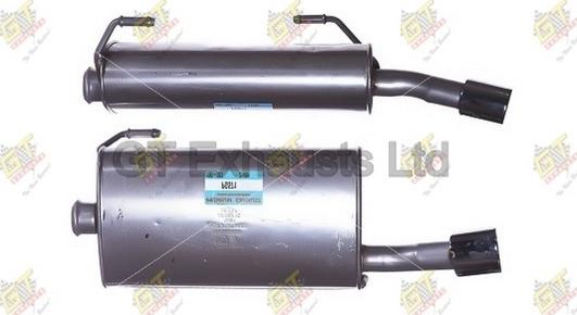 GT Exhausts GPG571 - Глушник вихлопних газів кінцевий autocars.com.ua