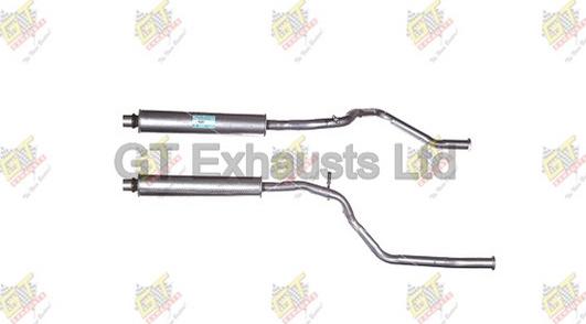 GT Exhausts GPG653 - Середній глушник вихлопних газів autocars.com.ua