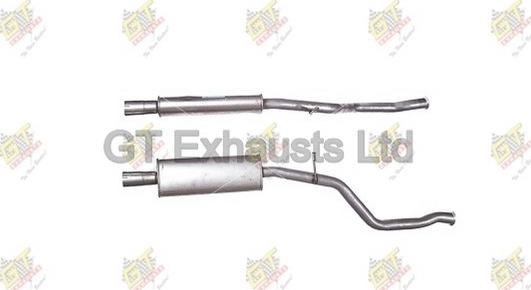 GT Exhausts GPG719 - Середній глушник вихлопних газів autocars.com.ua