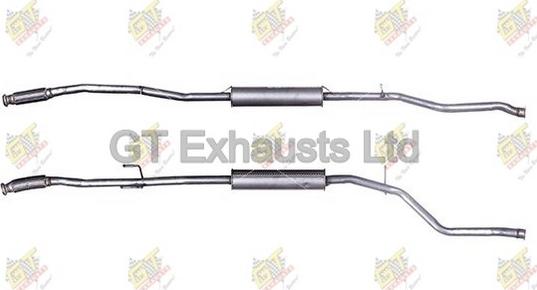 GT Exhausts GPG750 - Середній глушник вихлопних газів autocars.com.ua