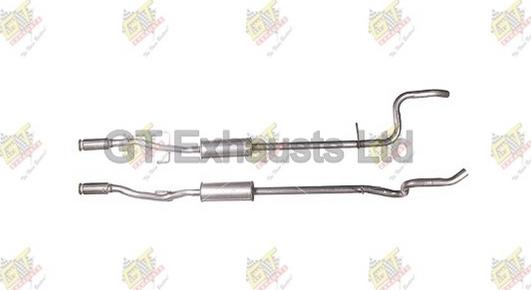 GT Exhausts GPG792 - Середній глушник вихлопних газів autocars.com.ua