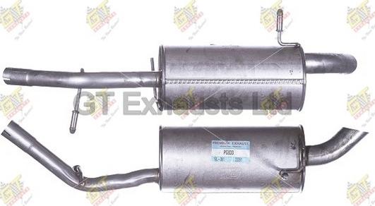 GT Exhausts GPG833 - Глушник вихлопних газів кінцевий autocars.com.ua