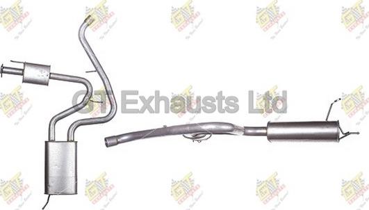 GT Exhausts GPG844 - Глушник вихлопних газів кінцевий autocars.com.ua