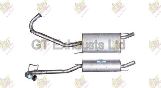 GT Exhausts GRN369 - Глушник вихлопних газів кінцевий autocars.com.ua