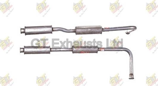 GT Exhausts GRN370 - Середній глушник вихлопних газів autocars.com.ua