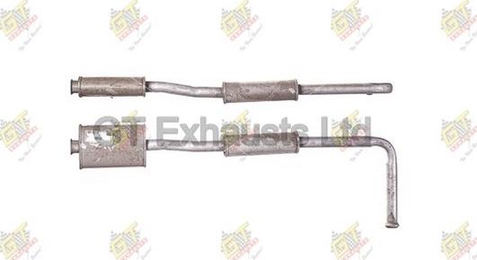 GT Exhausts GRN370 - Середній глушник вихлопних газів autocars.com.ua