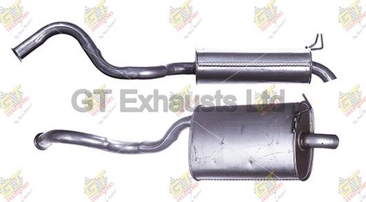 GT Exhausts GRN589 - Глушник вихлопних газів кінцевий autocars.com.ua