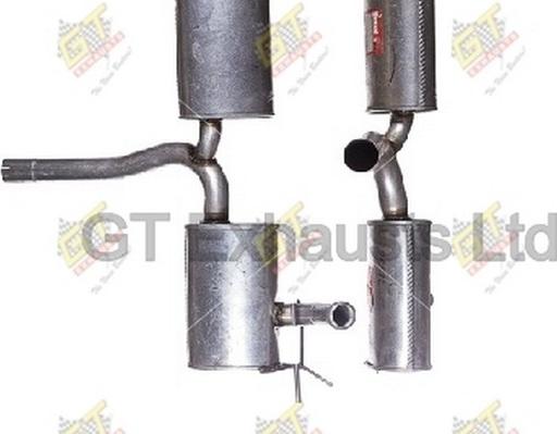 GT Exhausts GRN621 - Середній глушник вихлопних газів autocars.com.ua