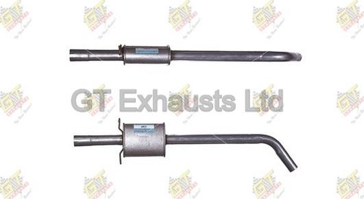 GT Exhausts GRN634 - Середній глушник вихлопних газів autocars.com.ua