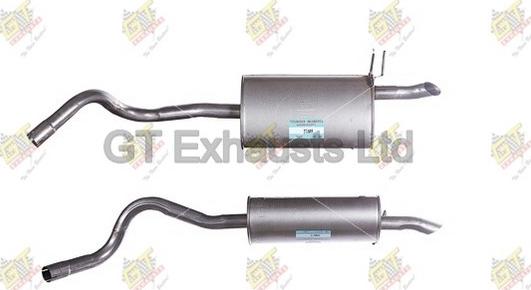 GT Exhausts GRN673 - Глушник вихлопних газів кінцевий autocars.com.ua