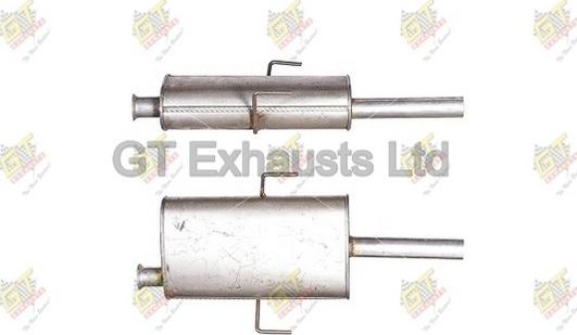 GT Exhausts GRN704 - Середній глушник вихлопних газів autocars.com.ua