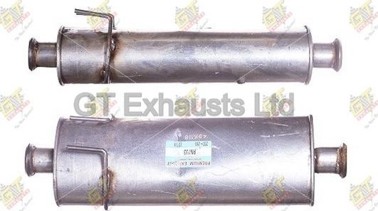 GT Exhausts GRN733 - Середній глушник вихлопних газів autocars.com.ua