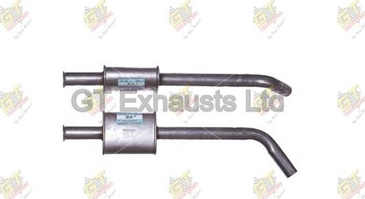 GT Exhausts GRN756 - Середній глушник вихлопних газів autocars.com.ua