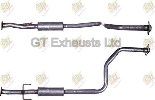 GT Exhausts GRR225 - Середній глушник вихлопних газів autocars.com.ua