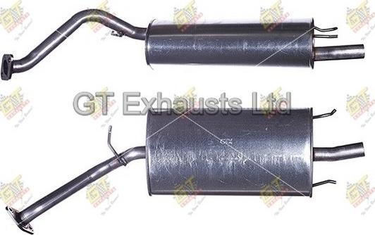 GT Exhausts GRR253 - Глушник вихлопних газів кінцевий autocars.com.ua