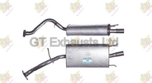 GT Exhausts GRR304 - Глушник вихлопних газів кінцевий autocars.com.ua