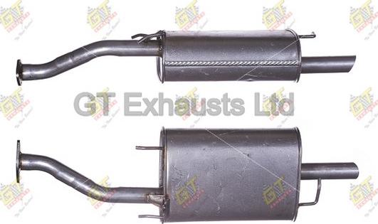 GT Exhausts GRR342 - Глушник вихлопних газів кінцевий autocars.com.ua