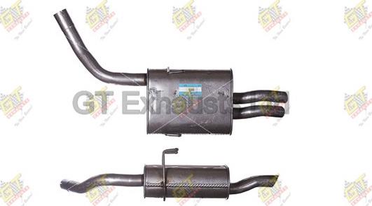 GT Exhausts GRR358 - Глушник вихлопних газів кінцевий autocars.com.ua