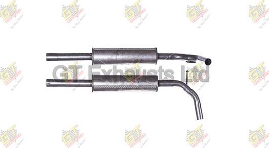 GT Exhausts GSE025 - Середній глушник вихлопних газів autocars.com.ua