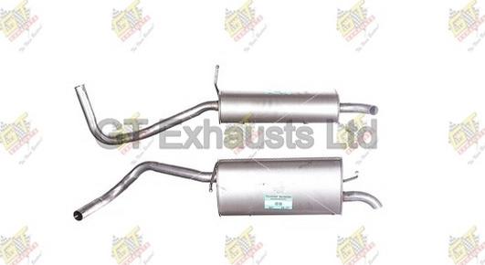 GT Exhausts GSE125 - Глушник вихлопних газів кінцевий autocars.com.ua