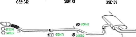 GT Exhausts GSE188 - Труба вихлопного газу autocars.com.ua