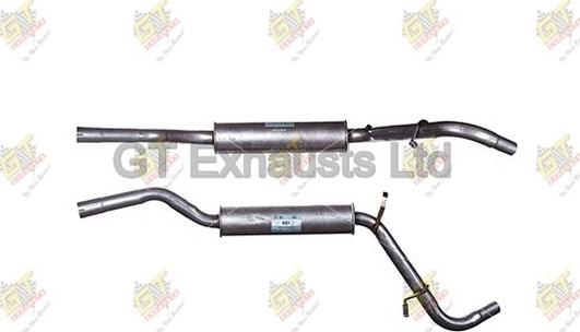 GT Exhausts GSK024 - Середній глушник вихлопних газів autocars.com.ua