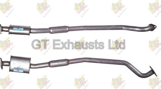 GT Exhausts GSU103 - Середній глушник вихлопних газів autocars.com.ua