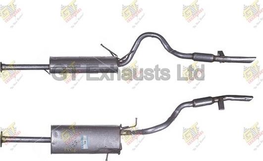 GT Exhausts GSZ098 - Глушник вихлопних газів кінцевий autocars.com.ua