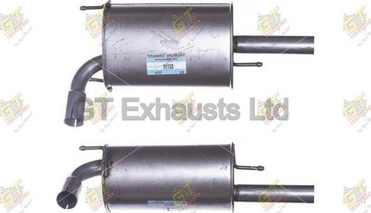 GT Exhausts GSZ119 - Глушник вихлопних газів кінцевий autocars.com.ua