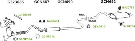 GT Exhausts GT202610 - Система випуску ОГ autocars.com.ua