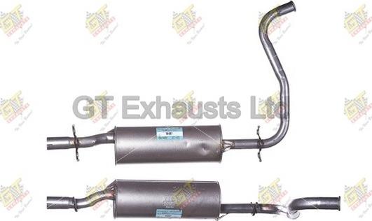 GT Exhausts GTB040 - Глушник вихлопних газів кінцевий autocars.com.ua