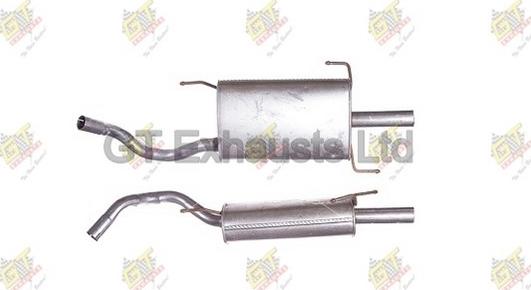 GT Exhausts GTY297 - Глушник вихлопних газів кінцевий autocars.com.ua