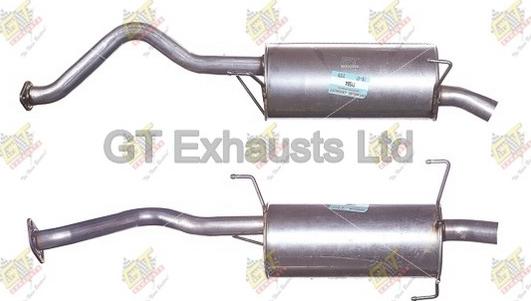 GT Exhausts GTY504 - Глушник вихлопних газів кінцевий autocars.com.ua