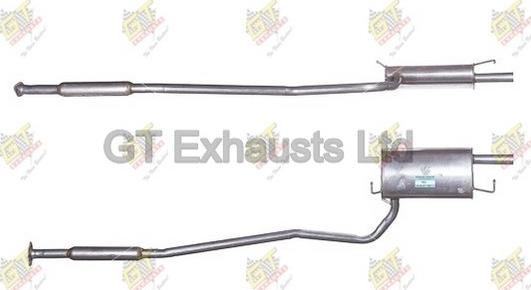 GT Exhausts GTY517 - Глушник вихлопних газів кінцевий autocars.com.ua