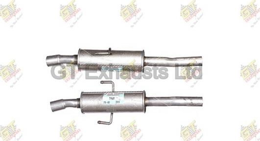 GT Exhausts GTY603 - Середній глушник вихлопних газів autocars.com.ua