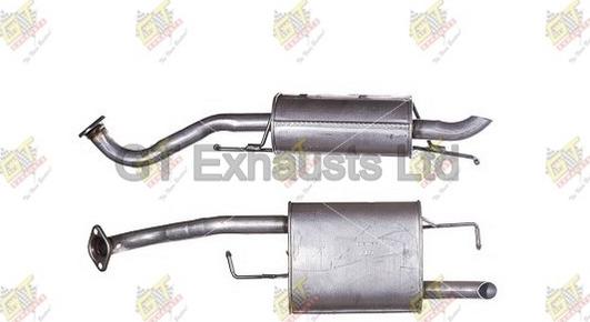 GT Exhausts GTY625 - Середній глушник вихлопних газів autocars.com.ua