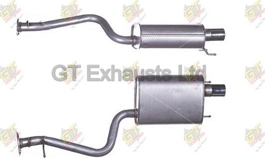GT Exhausts GTY638 - Глушник вихлопних газів кінцевий autocars.com.ua