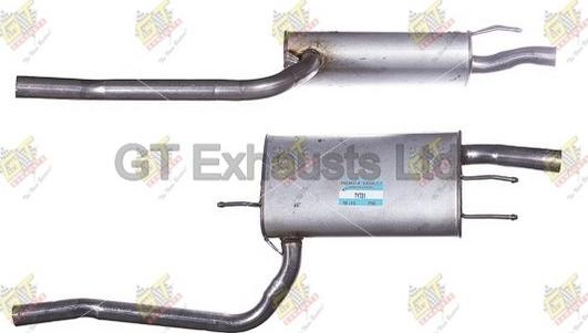 GT Exhausts GTY731 - Глушник вихлопних газів кінцевий autocars.com.ua