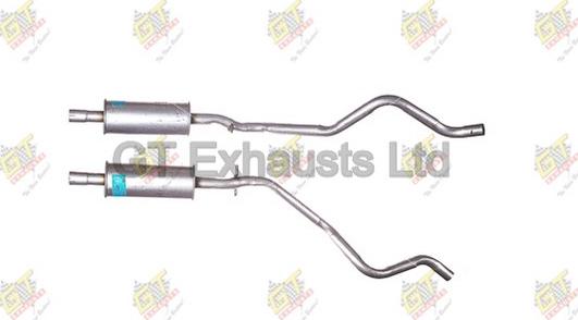 GT Exhausts GVL391 - Середній глушник вихлопних газів autocars.com.ua