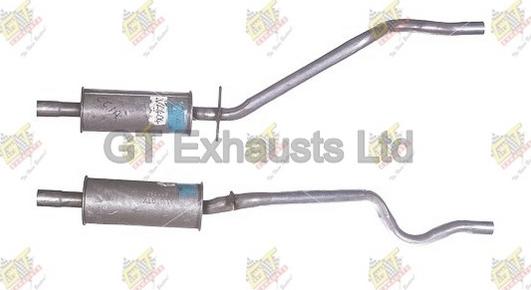 GT Exhausts GVL404 - Середній глушник вихлопних газів autocars.com.ua