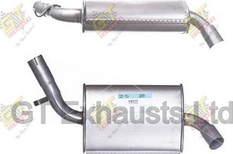 GT Exhausts GVW222 - Середній глушник вихлопних газів autocars.com.ua